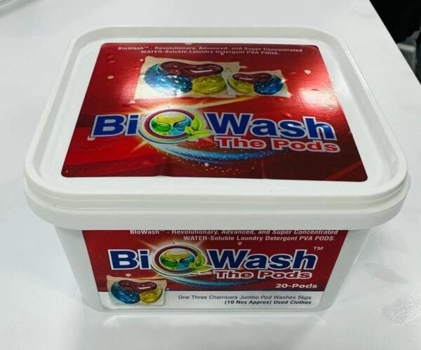 BioWash The Pods Laundry Liquid Detergent 3 Chamber